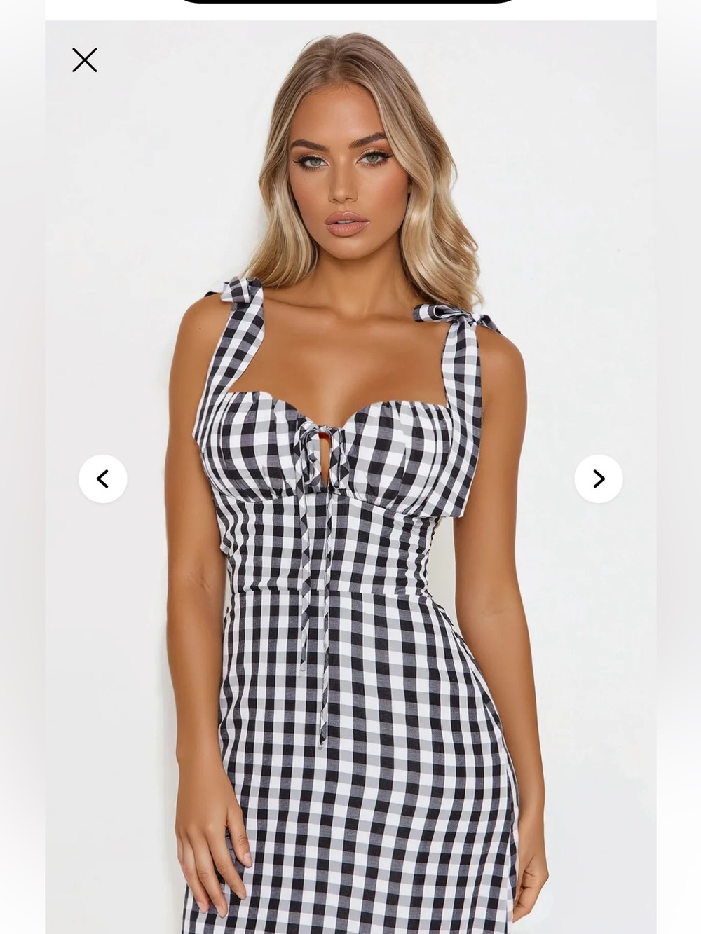 Fashion Nova Kitten Gingham Dress - Picture 2 of 4